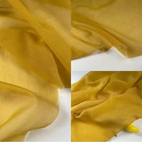 Three views of Longan Craft Solid Color Linen Silk Fabric By The Yard, a thin Lyocell silk blend shown draped on white, highlighting its lightweight, semi-translucent texture and slight sheen—ideal as perfect silk upholstery fabric.