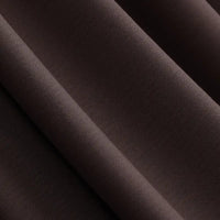 Close-up of Longan Craft’s Solid Color Modal Jersey Fabric by the yard, a cotton spandex textile ideal for sleepwear, shown in dark brown with subtle diagonal folds that highlight its soft, breathable texture and fine weave.