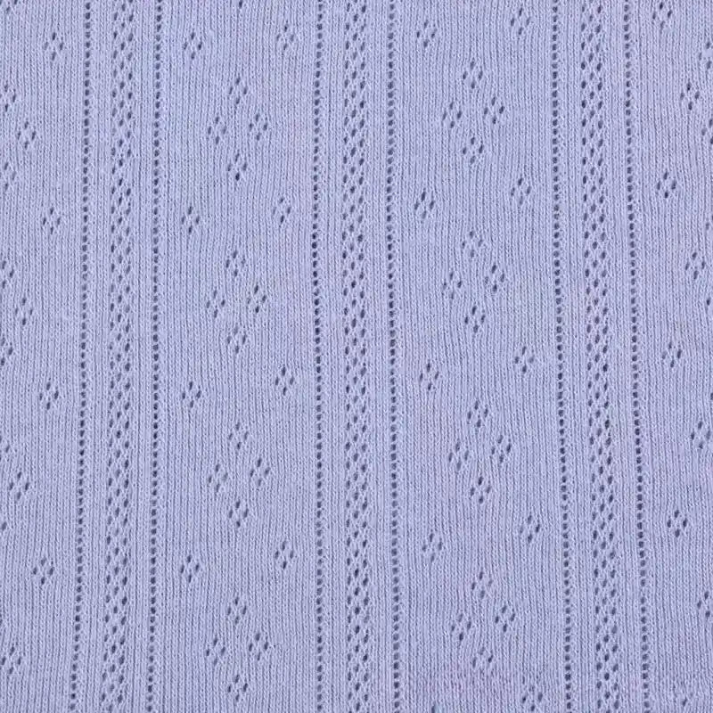 Solid Color Pointelle Rib Fabric By The Yard