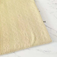 Solid Color Pointelle Rib Fabric By The Yard