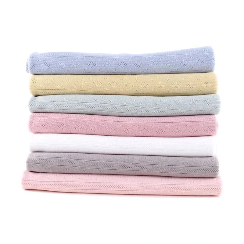 Solid Rib Solid Pointelle Rib Fabric | Organic Cotton Pointelle Fabric