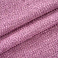 Close-up of Longan Craft Solid Color Tweed Fabric By The Yard—a woven polyester tweed textile for suits—showing its chic, textured pink surface.