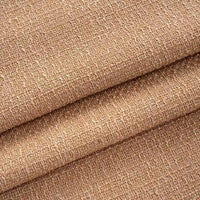 Close-up of Longan Craft’s Solid Color Tweed Fabric by the Yard—chic woven polyester ideal for suits. This durable, coarse-surfaced textile features visible fibers and slight folds, perfect for stylish clothing or home projects.