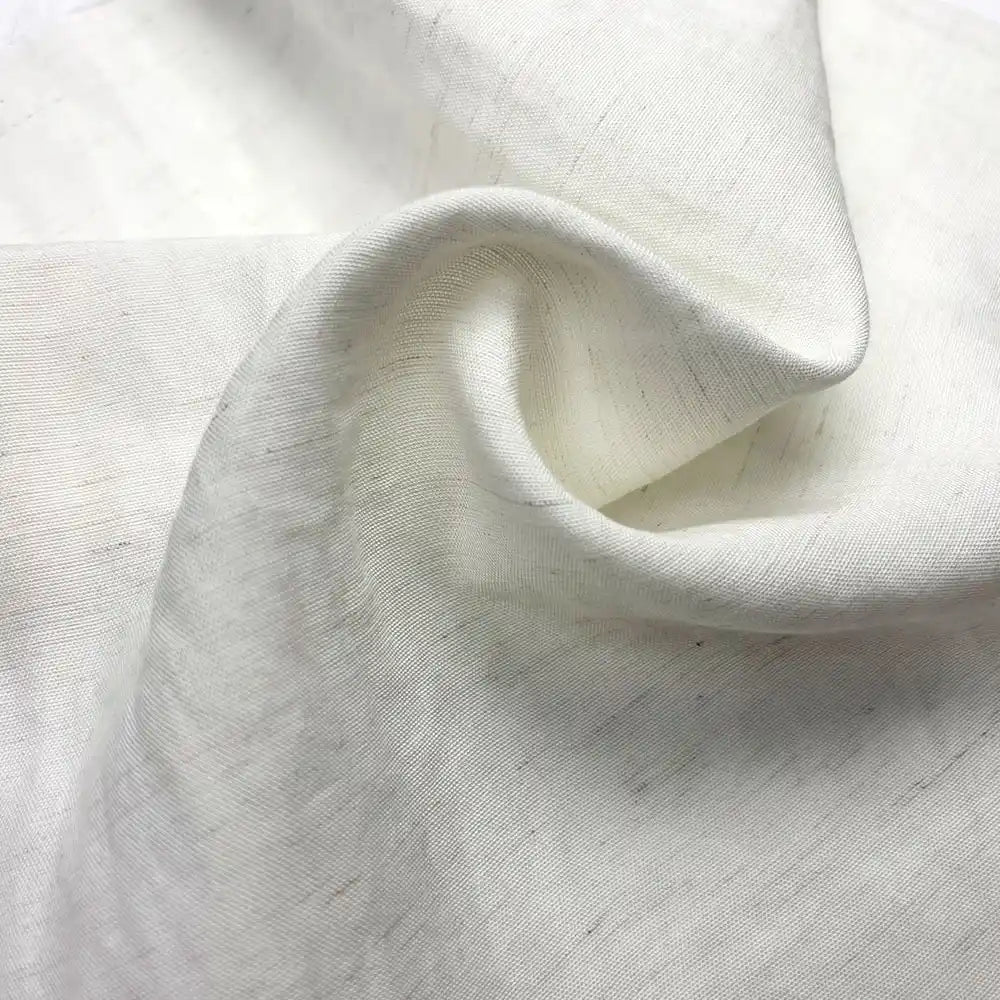 Close-up of Longan Craft’s Solid Color Viscose Lyocell Fabric by the yard—a smooth, breathable rayon and linen blend textile with a soft texture, ideal for tops and showcasing eco-friendly elegance.