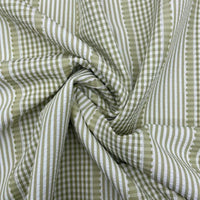 Solid Color Striped Seersucker Fabric By the Yard