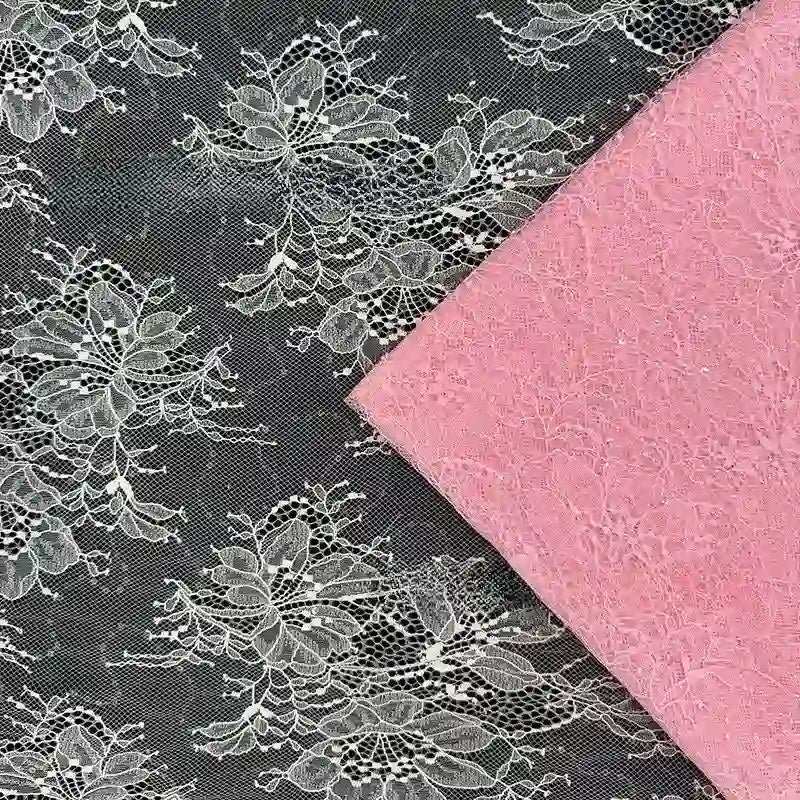 Sparkle Lace Fabric with Sequins