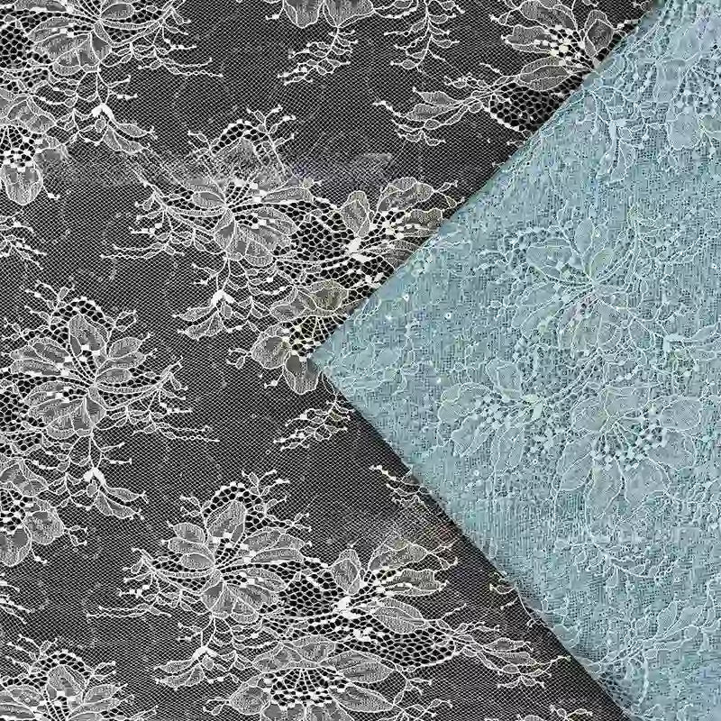 Sparkle Lace Fabric with Sequins