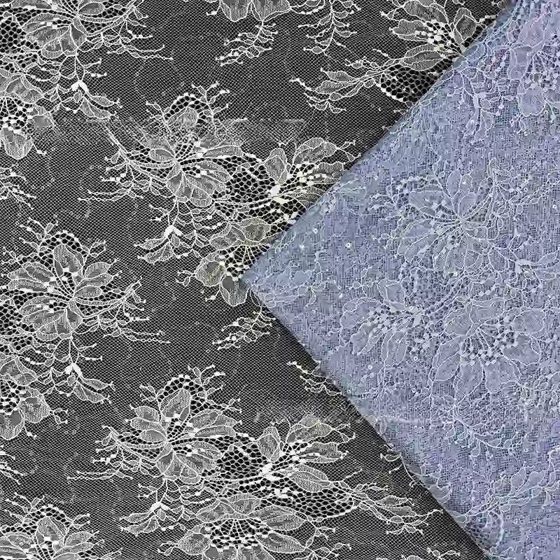 Sparkle Lace Fabric with Sequins