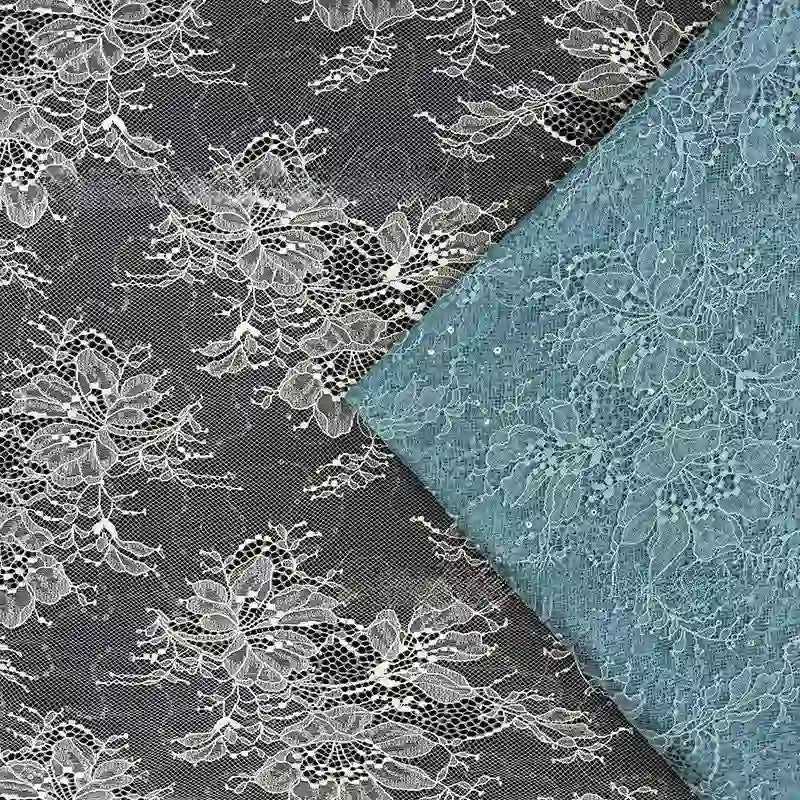Sparkle Lace Fabric with Sequins