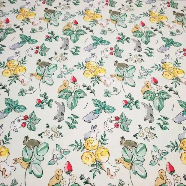 Spring Rabbit DIY Easter Fabric By The Yard-Longan Craft