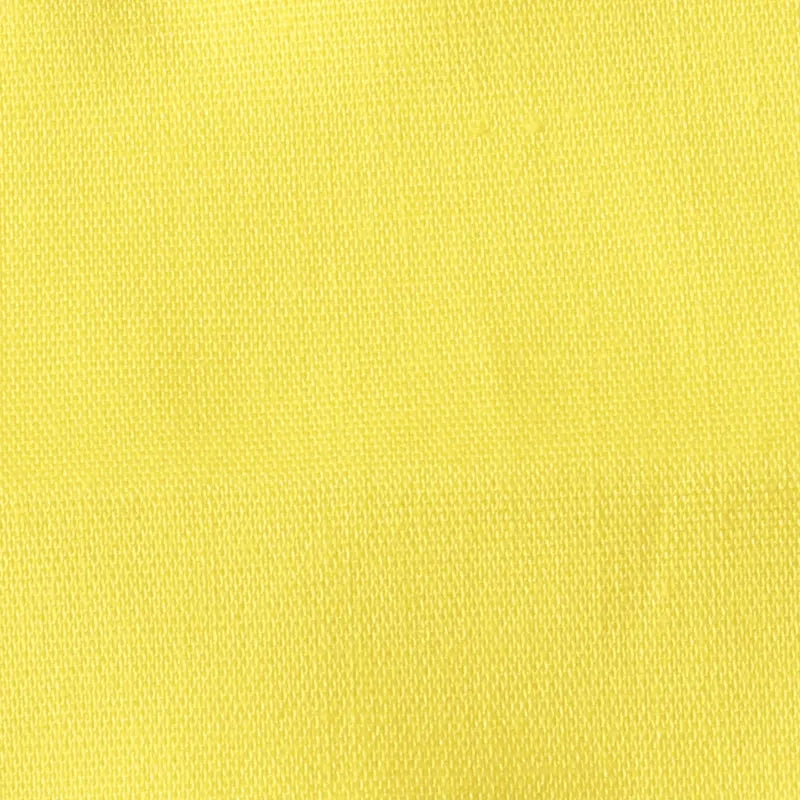 Close-up of Longan craft Stretch Poplin Fabric By The Yard, showcasing its yellow cotton material with a visible woven texture and smooth, consistent color—ideal for apparel or quilting.
