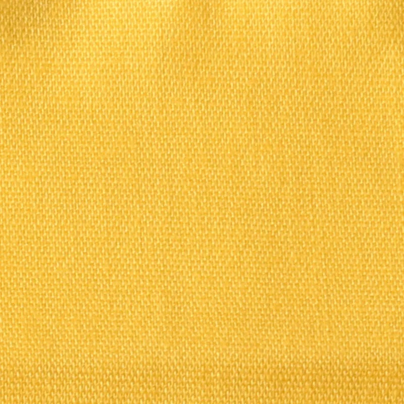 Close-up of Longan craft Stretch Poplin Fabric By The Yard in yellow, highlighting the detailed texture and stitching of this cotton stretch poplin material, ideal for apparel and quilting.