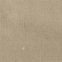 Close-up of Longan craft Stretch Poplin Fabric By The Yard, a beige cotton stretch poplin with a slightly rough, even texture and tightly packed threads; a small flaw is visible near the lower center. Ideal for apparel or quilting.