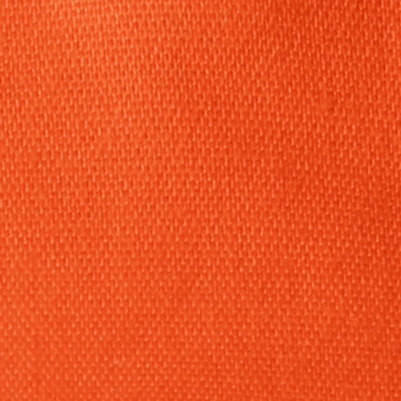Close-up of Longan craft Stretch Poplin Fabric By The Yard shows its orange cotton stretch poplin material with a visible weave and evenly colored surface, ideal for apparel or quilting.