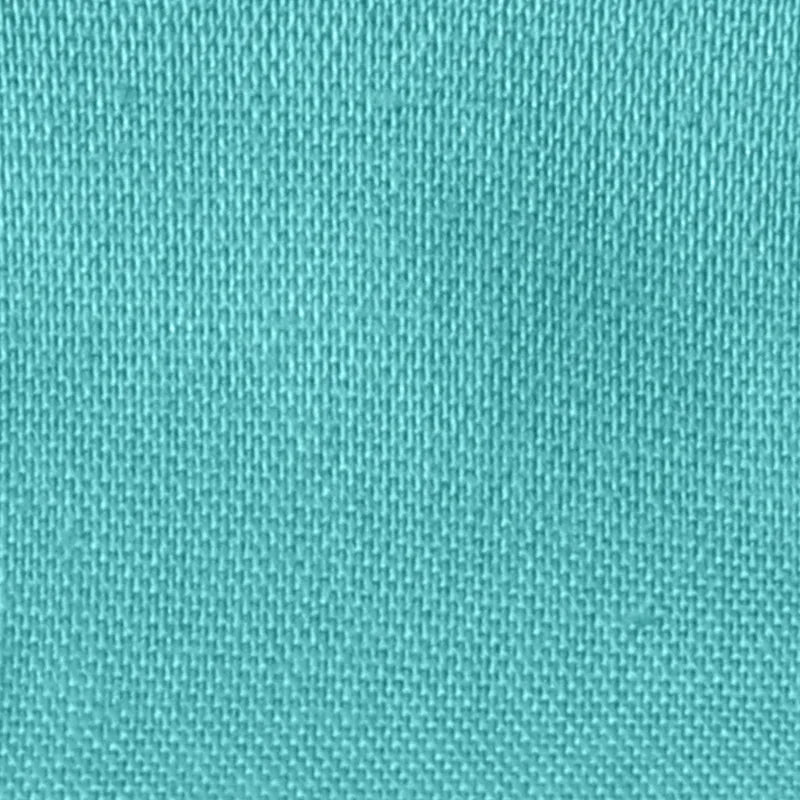 Close-up of Longan craft’s Stretch Poplin Fabric by the Yard, a teal cotton stretch poplin material with a smooth, tightly woven texture, ideal for apparel and quilting.