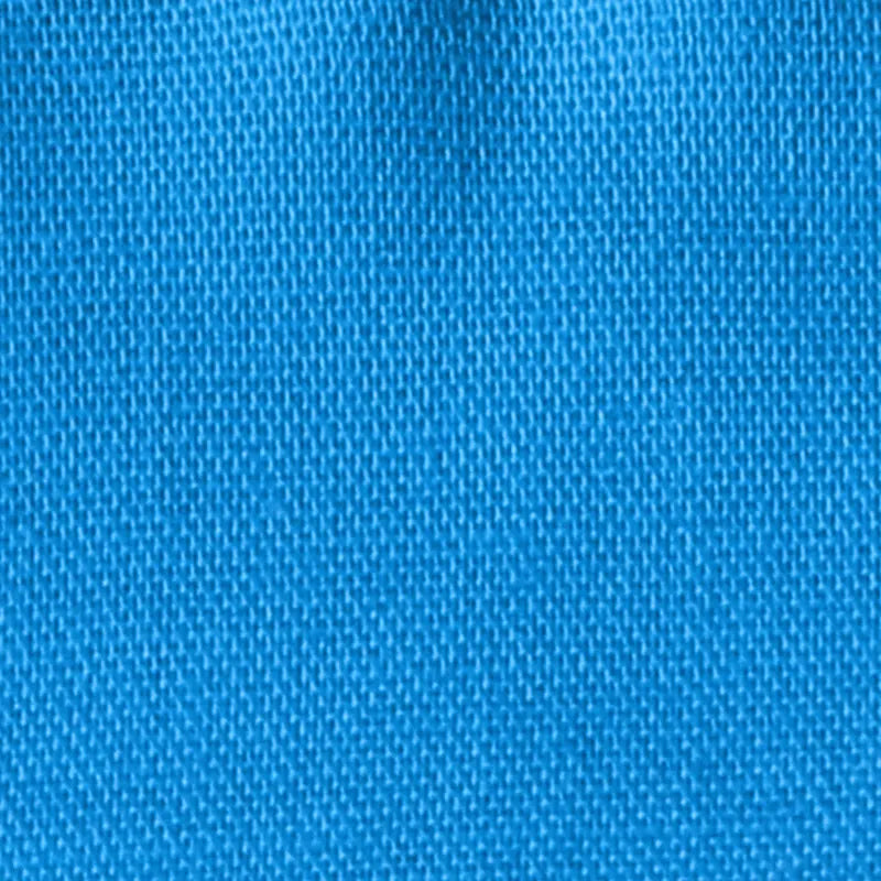 Close-up of Longan craft Stretch Poplin Fabric By The Yard, a bright blue cotton stretch poplin material with a woven pattern and subtle stretch—ideal for apparel and quilting.