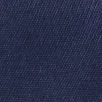 Close-up of dark blue Longan craft Stretch Poplin Fabric By The Yard shows a fine woven texture. This smooth, consistent cotton stretch poplin material is ideal for apparel or quilting.