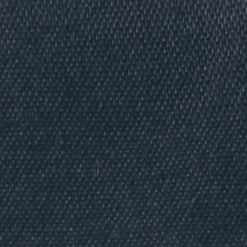 Close-up of Longan craft Stretch Poplin Fabric by the yard in dark blue, featuring a detailed textured weave. Cotton stretch poplin material is ideal for apparel and quilting.