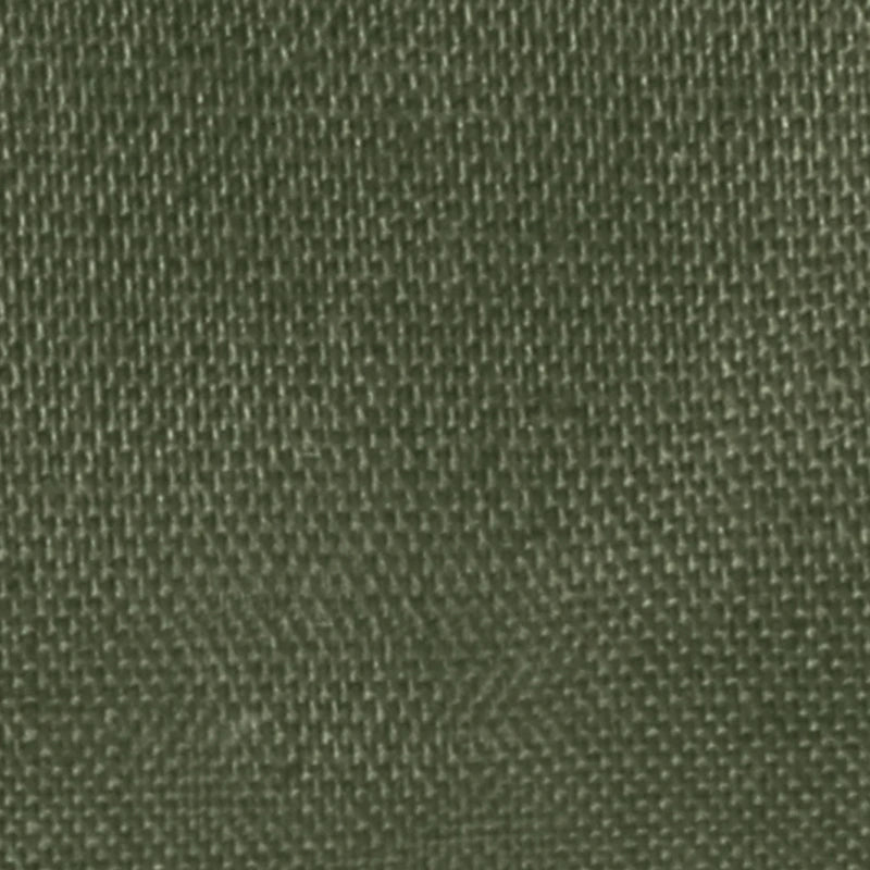 Close-up of Longan craft Stretch Poplin Fabric in olive green, highlighting its tight, woven texture and visible threads. Ideal cotton stretch poplin by the yard for apparel or quilting.