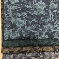 Stretch Jacquard Camo Denim Fabric