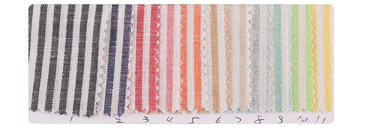 StripeCottonLinenFabricByTheYard
