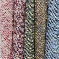 Striped Boucle Tweed Fabric By The Yard