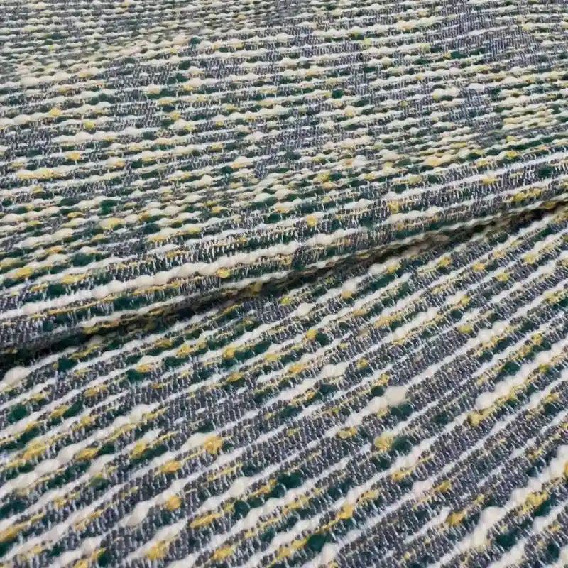 Striped Boucle Tweed Fabric By The Yard