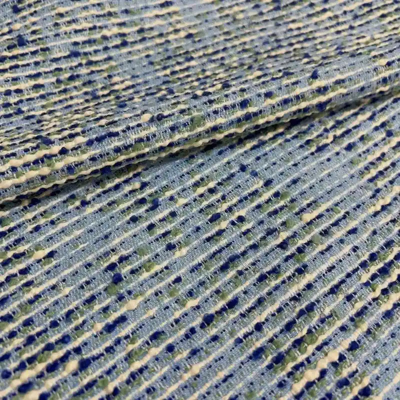 Striped Boucle Tweed Fabric By The Yard