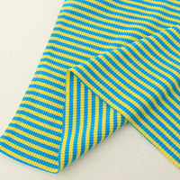 Striped Cotton Knit Ribbing Fabric By The Yard 