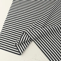 Striped Cotton Knit Ribbing Fabric By The Yard 