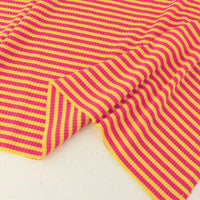 Striped Cotton Knit Ribbing Fabric By The Yard 