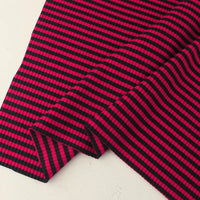 Striped Cotton Knit Ribbing Fabric By The Yard 