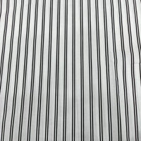 The Striped Cotton Lawn Fabric by Longan Craft features colorful printed stripes, offering a fresh, chic look—ideal for summer apparel or premium shirting. Available by the yard for dressmaking projects.