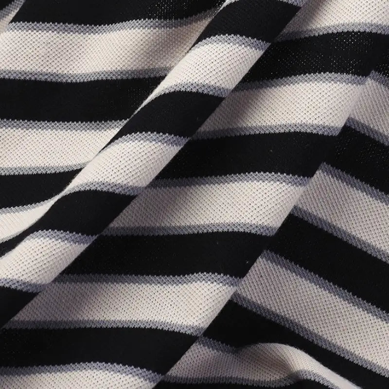 Striped Cotton Pique Fabric By The Yard