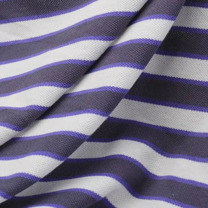 Striped Cotton Pique Fabric By The Yard