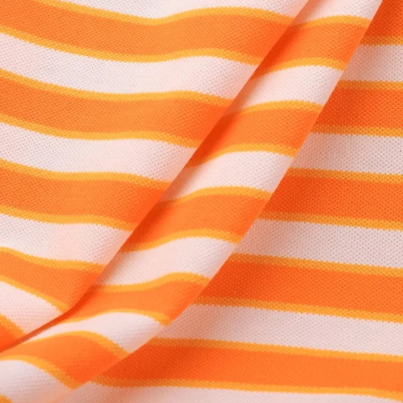 Striped Cotton Pique Fabric By The Yard