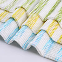 Striped Waffle Knit Fabric By The Yard