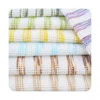 Striped Waffle Knit Fabric By The Yard