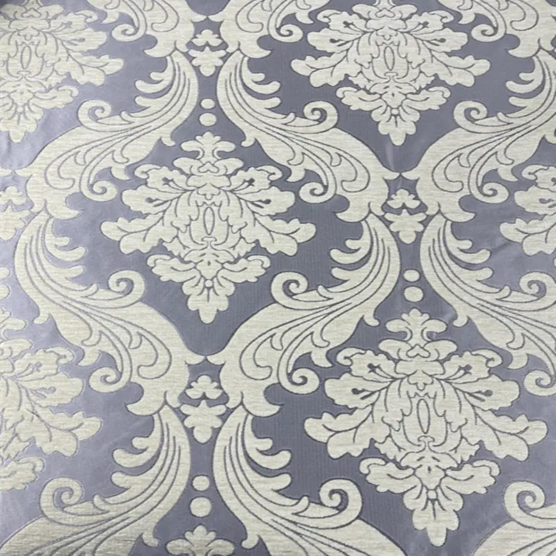 Elevate your space with Longan Craft’s Thick Chenille Damask Fabric by the Yard, featuring a vintage jacquard damask pattern—ideal for luxurious upholstery or curtain projects.