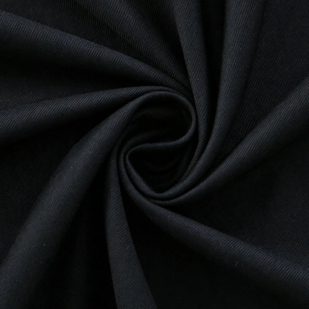 Close-up of Longan Craft's Thick Cotton Gabardine Fabric by the yard, showing the fine twill texture and soft folds of this heavyweight, plain color fabric—ideal gabardine material for uniforms.