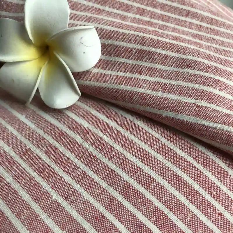 ThinStripedLinenFabricByTheYard