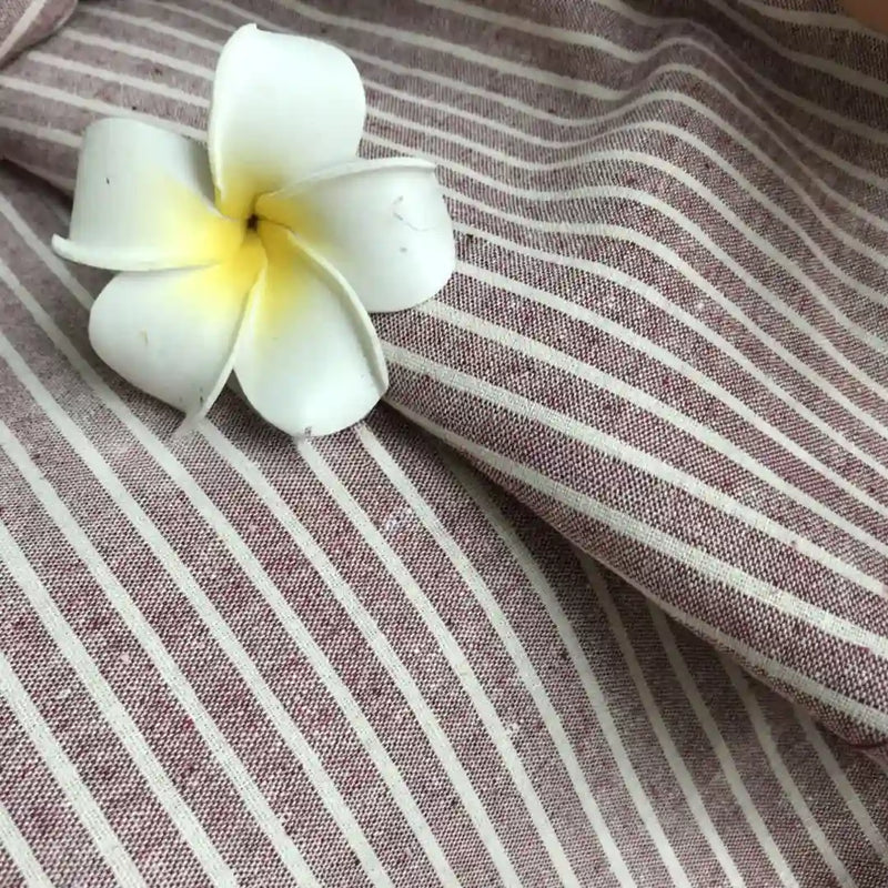 ThinStripedLinenFabricByTheYard