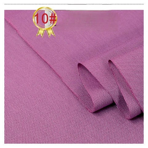 Close-up of folded purple Twill Cotton Lyocell Fabric by the yard from Longan Craft, showing its fine diagonal weave. A gold medal icon with "10#" in red appears at the top left. Ideal comfy, breathable textile for shirts.