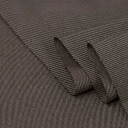 Close-up of Longan Craft’s Twill Cotton Lyocell Fabric By The Yard, featuring a subtle diagonal weave, smooth texture, and neatly creased edges—ideal breathable lyocell textile for comfy shirts.