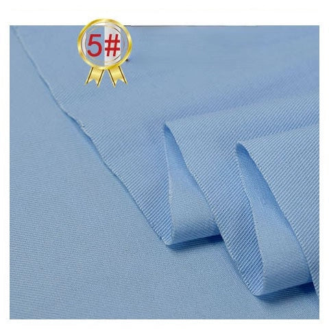 Longan Craft’s Twill Cotton Lyocell Fabric By The Yard is neatly folded, highlighting its comfy, breathable texture. A gold ribbon badge with 5# in the top left corner indicates the color or style code for this solid color material.