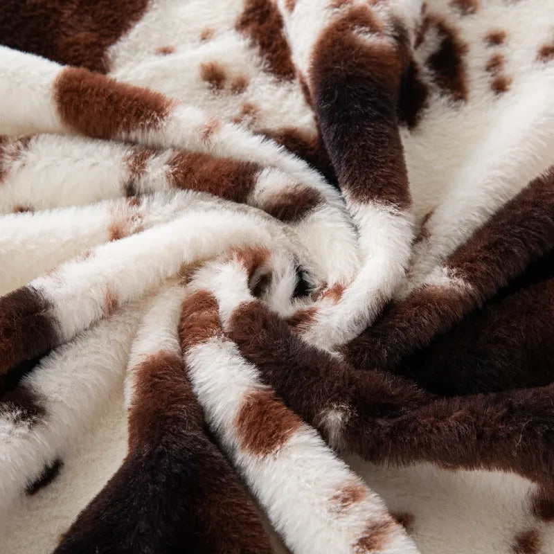 Two-color Large Cow Fabric By The Yard