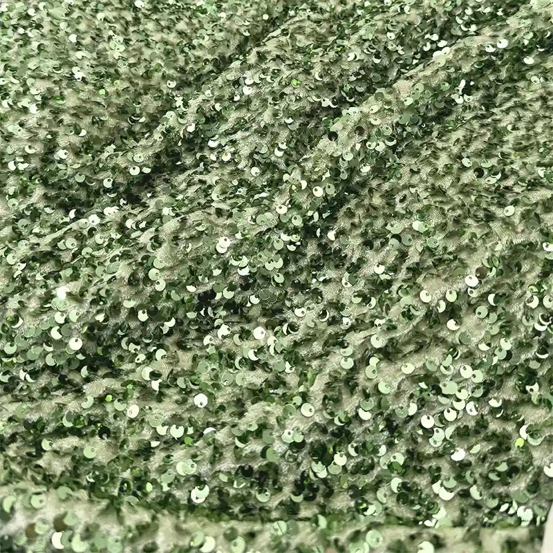 Velvet Stretch Sequin Fabric