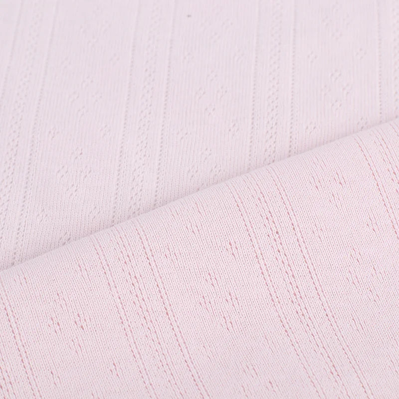 Vertical Ribbed Pointelle Fabric By The Yard