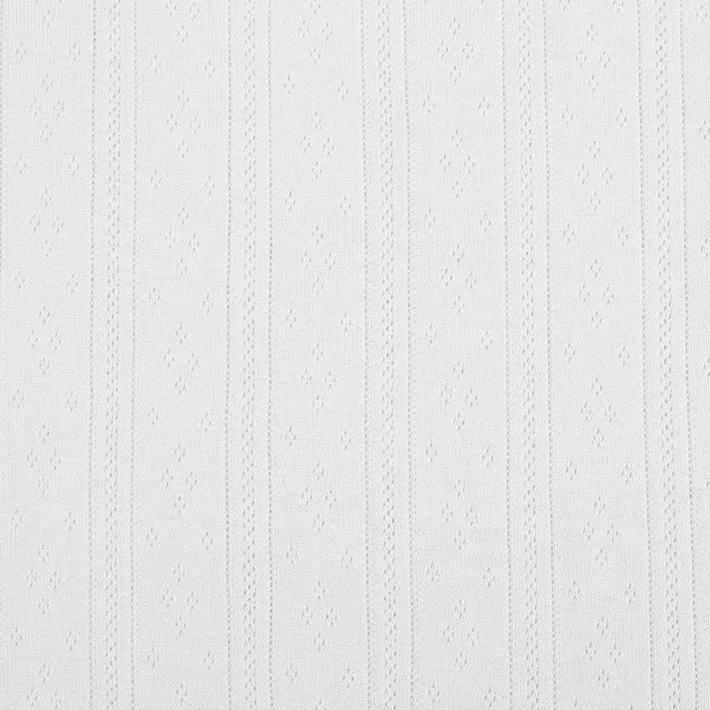 Vertical Ribbed Pointelle Fabric By The Yard