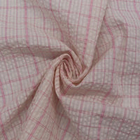 Vibrant Gingham Seersucker Fabric By the Yard